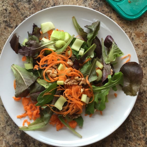Spiralized carrot salad